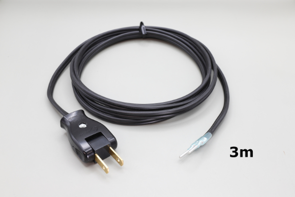 フィットアンポ 未使用 電源コード付き フリープラグ棒端子付コード VFF2.0sq黒 FP-VFF2.0sqBK | 家具